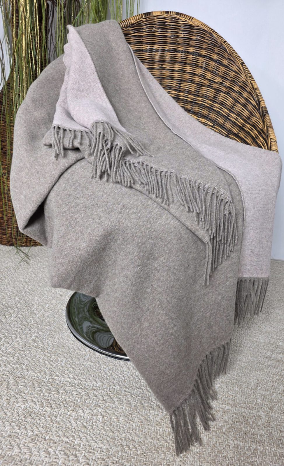 Wolldecken und Wollplaids