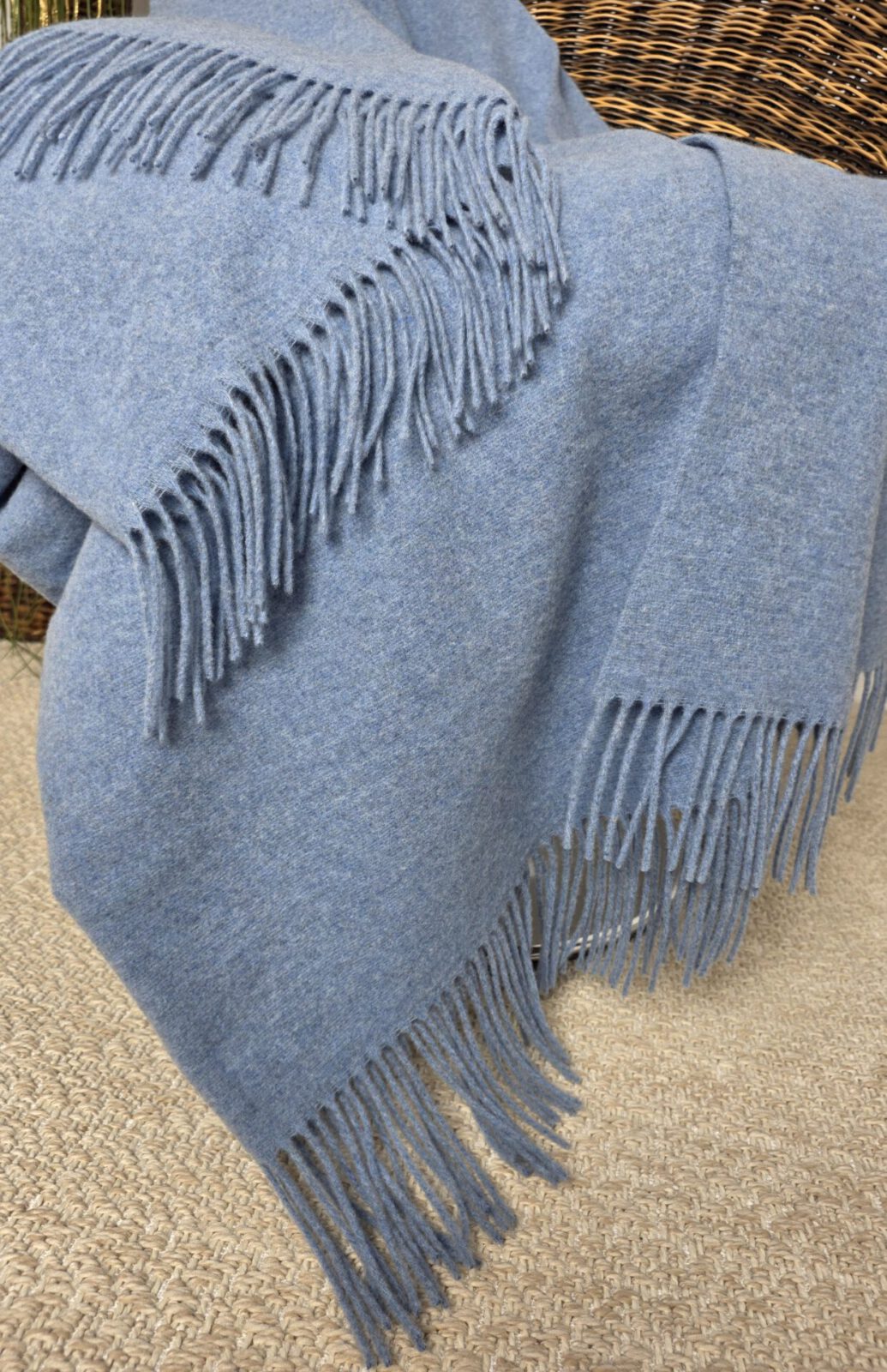 Wolldecken und Wollplaids