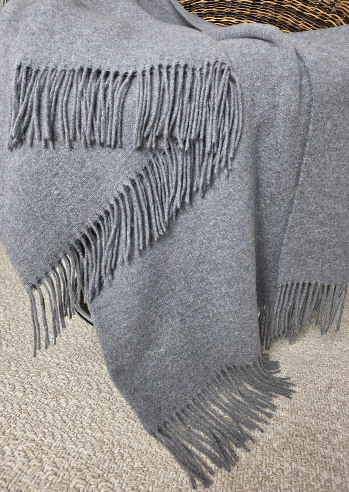 Wolldecken und Wollplaids