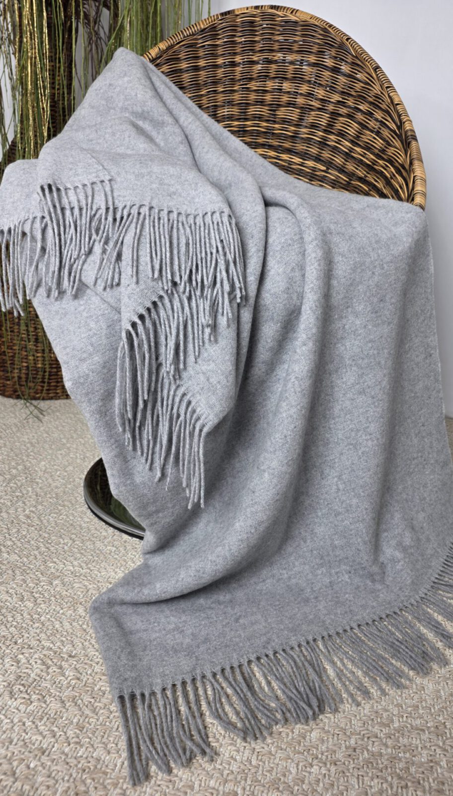 Wolldecken und Wollplaids