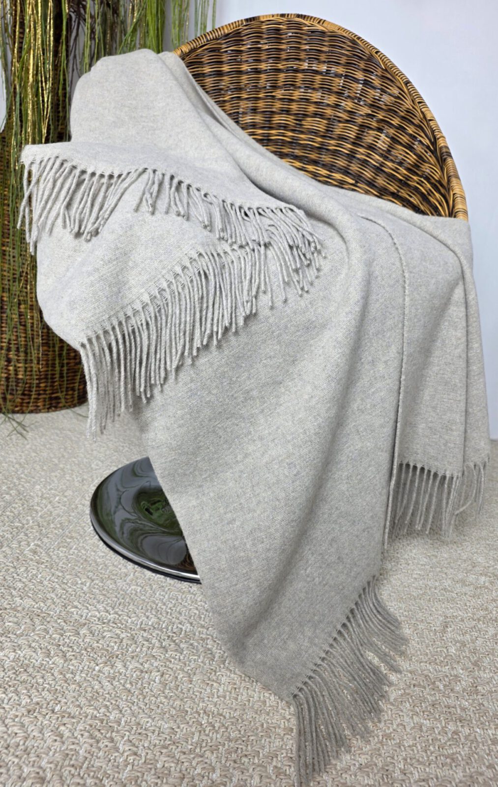 Wolldecken und Wollplaids