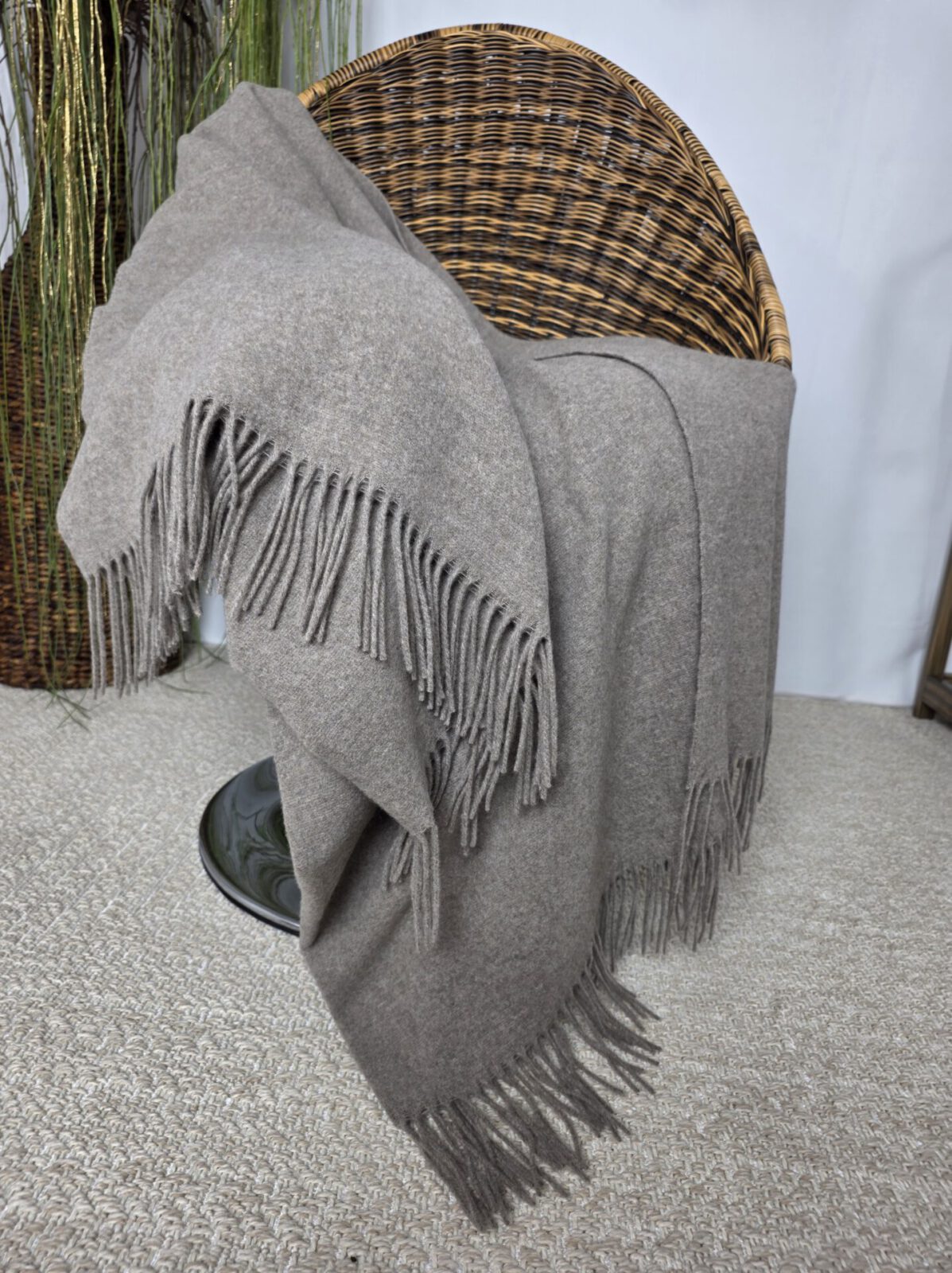 Wolldecken und Wollplaids