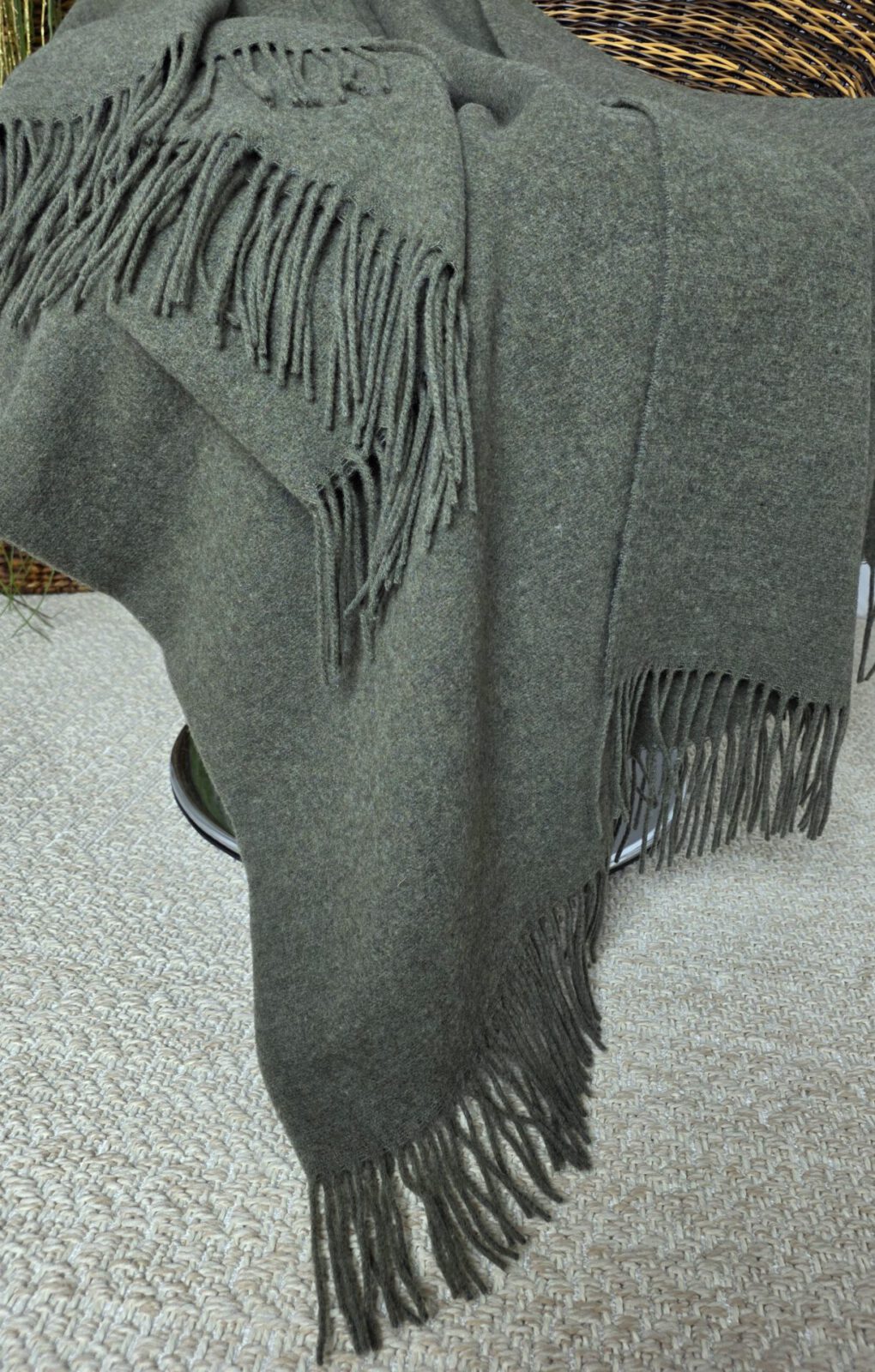 Wolldecken und Wollplaids
