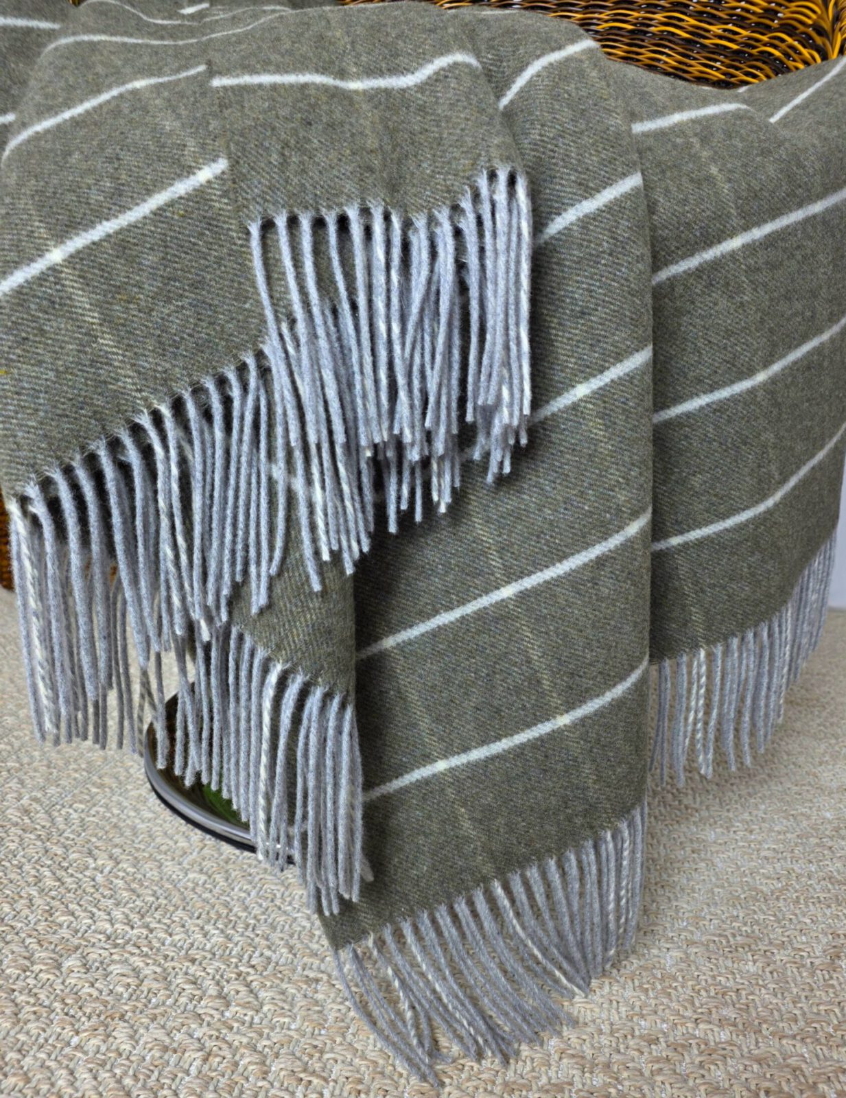 Wolldecken und Wollplaids