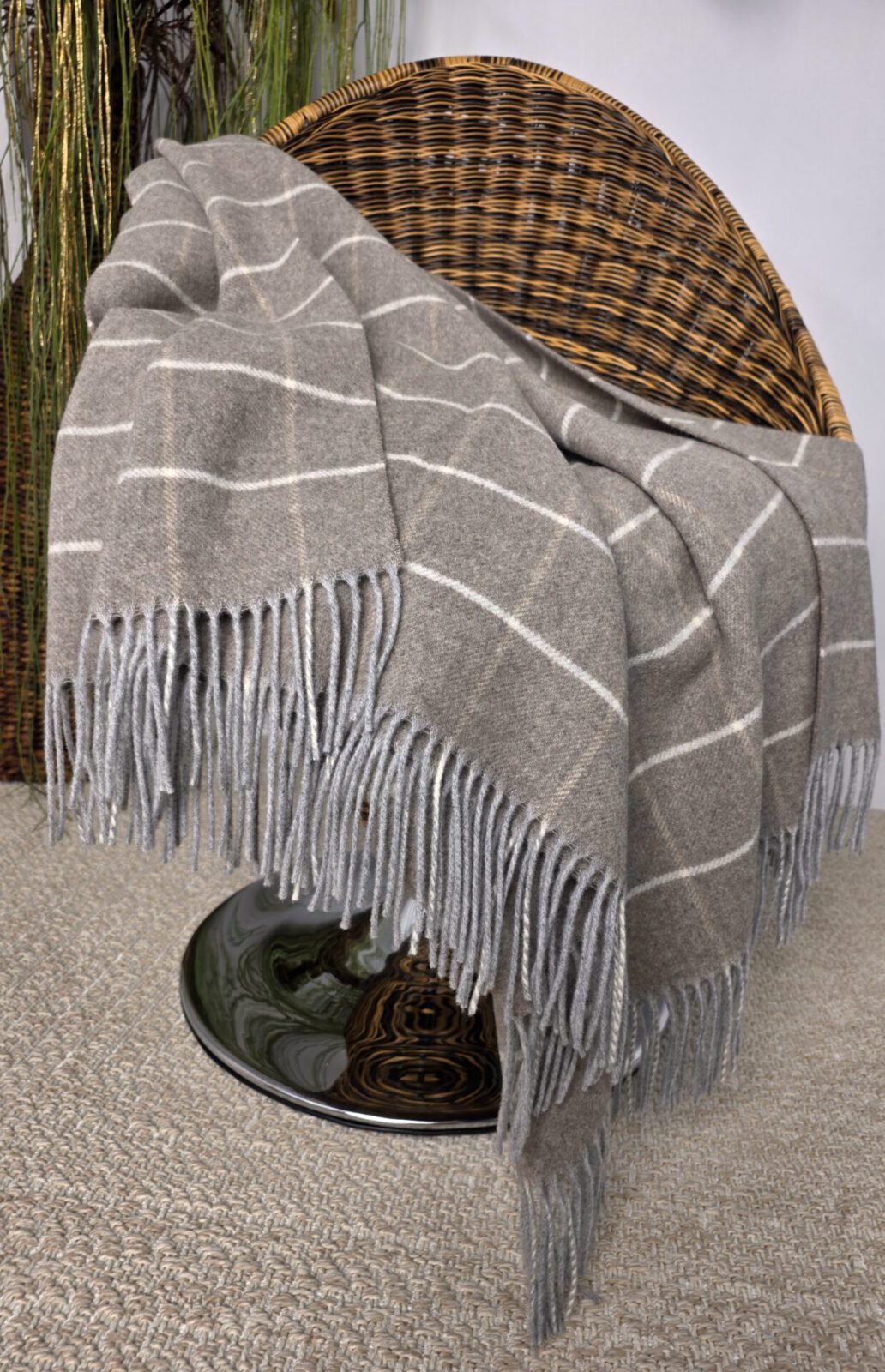 Wolldecken und Wollplaids