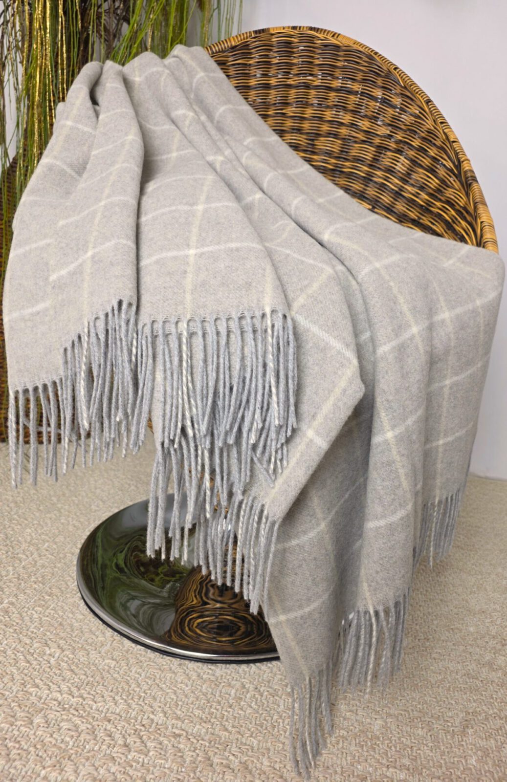 Wolldecken und Wollplaids