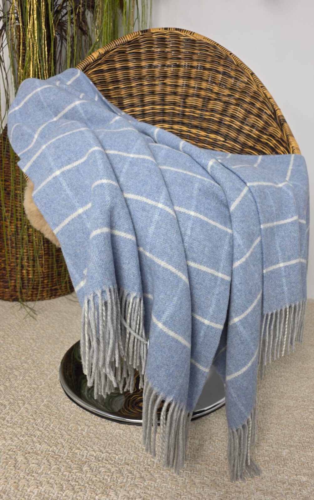 Wolldecken und Wollplaids