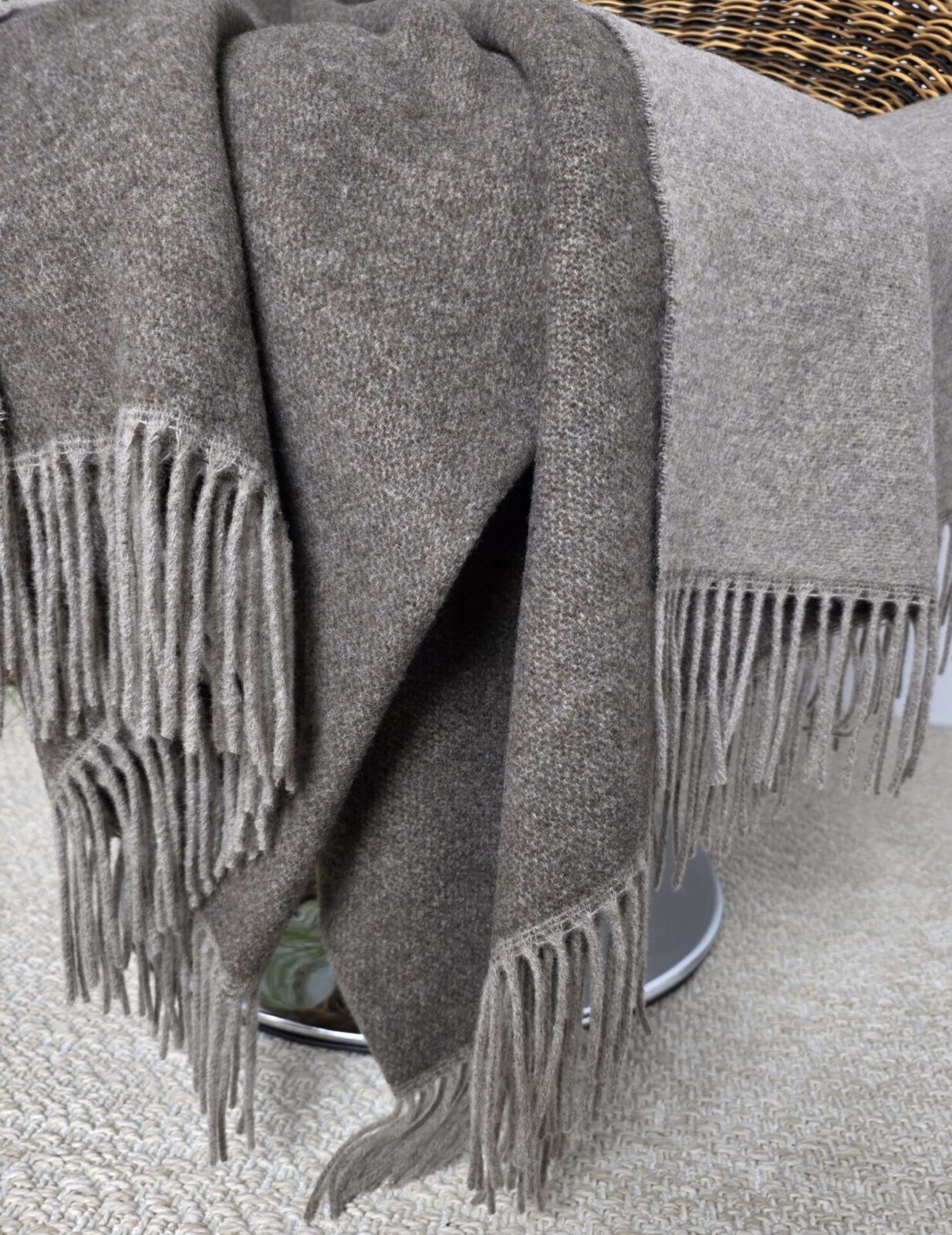 Wolldecken und Wollplaids