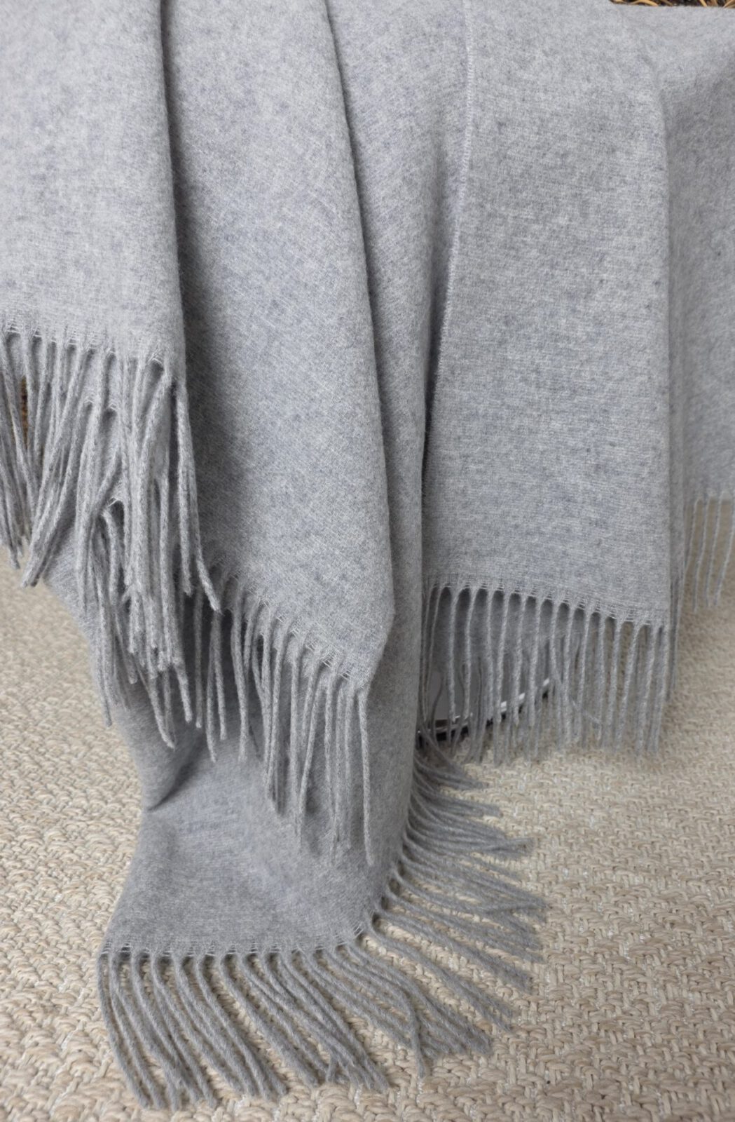 Wolldecken und Wollplaids