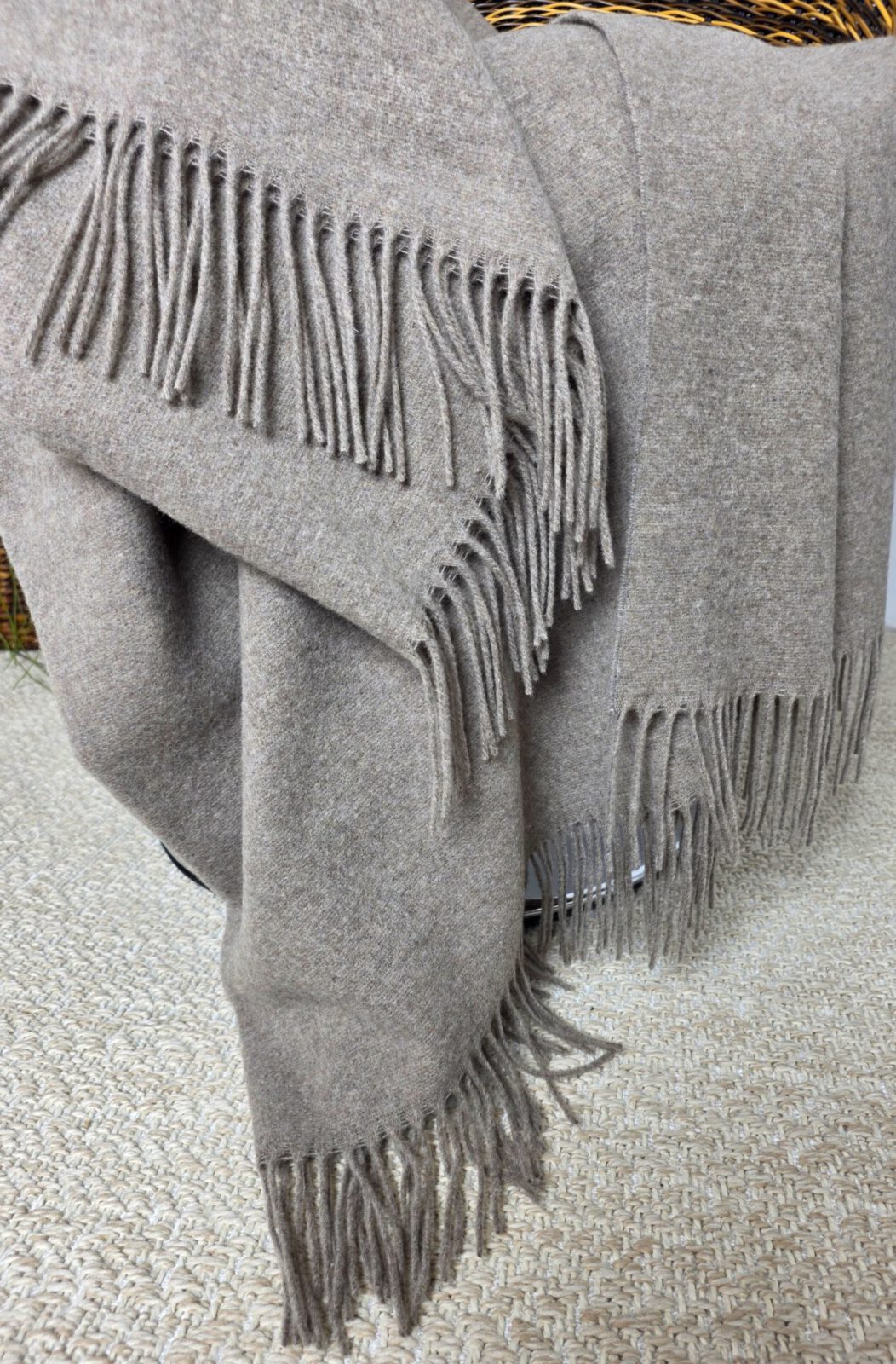 Wolldecken und Wollplaids