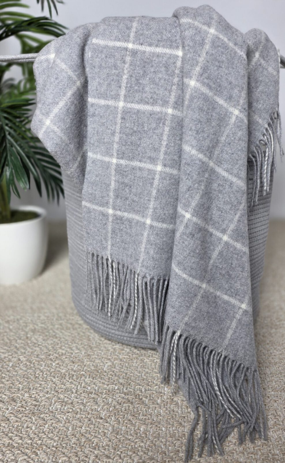 Wolldecken und Wollplaids