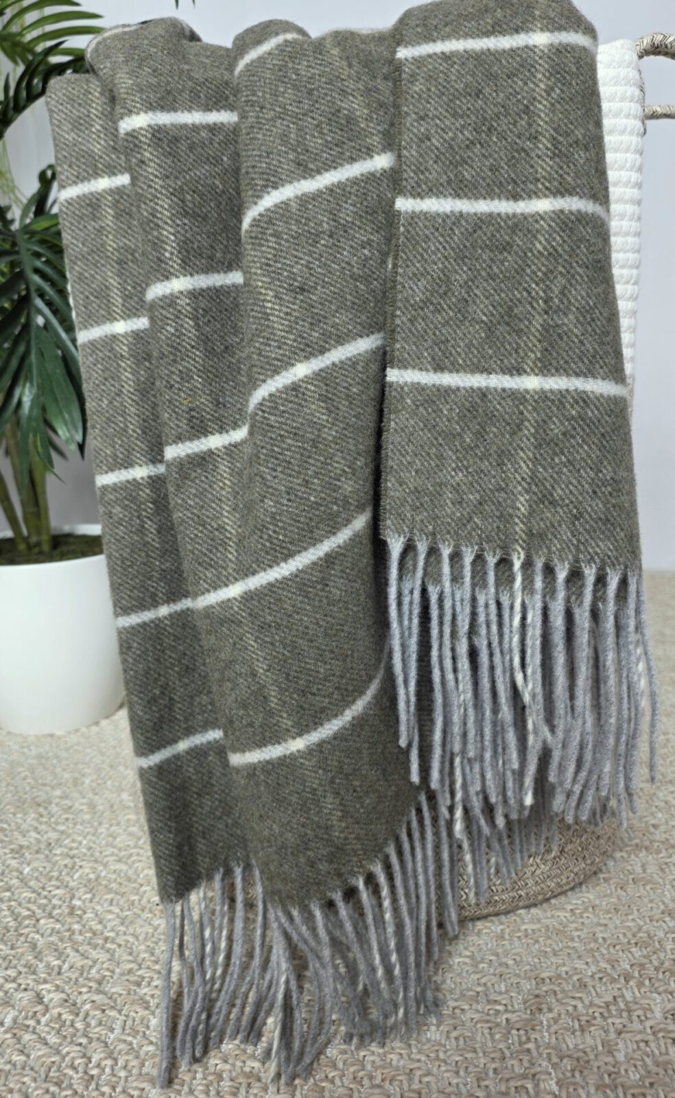 Wolldecken und Wollplaids