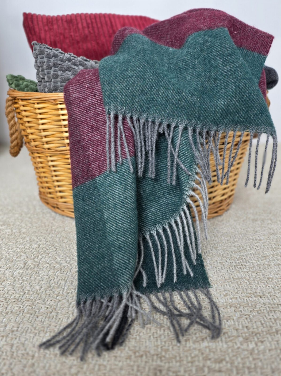 Wolldecken und Wollplaids