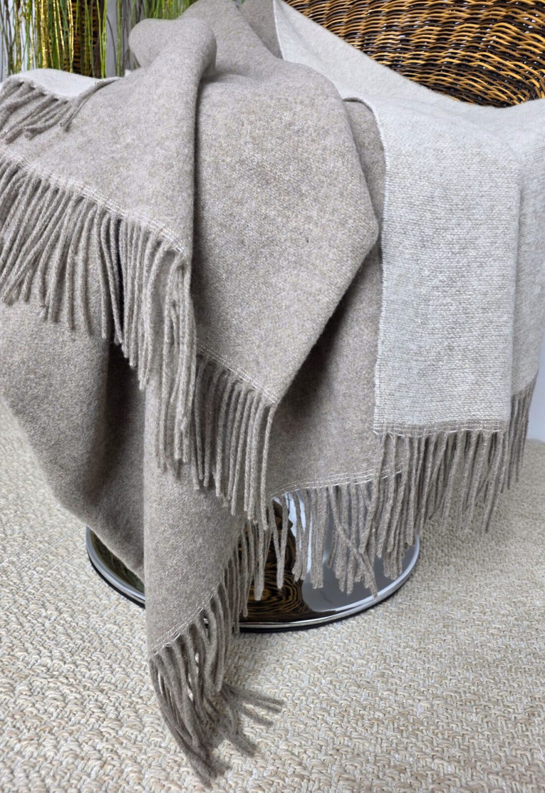 Wolldecken und Wollplaids