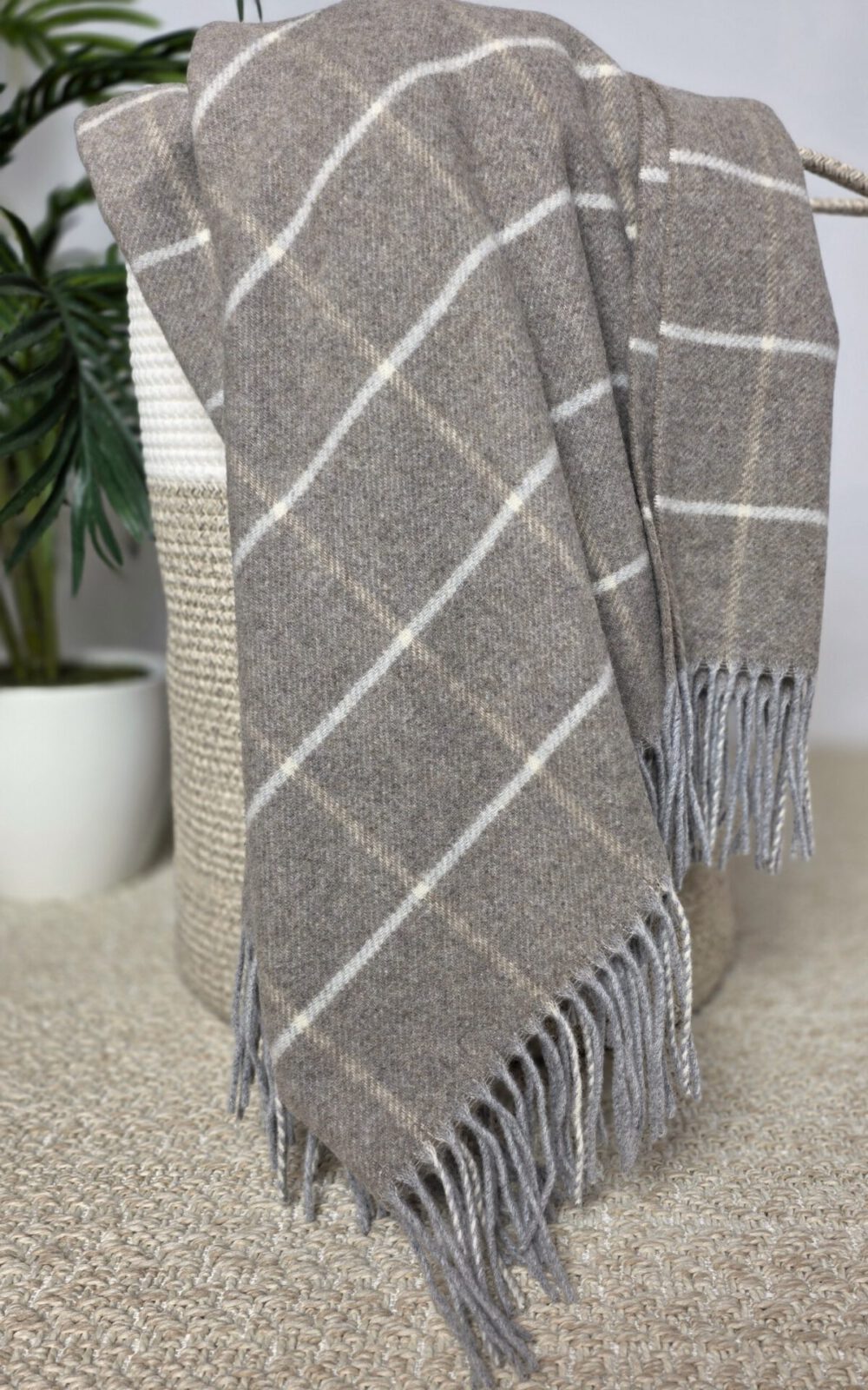 Wolldecken und Wollplaids