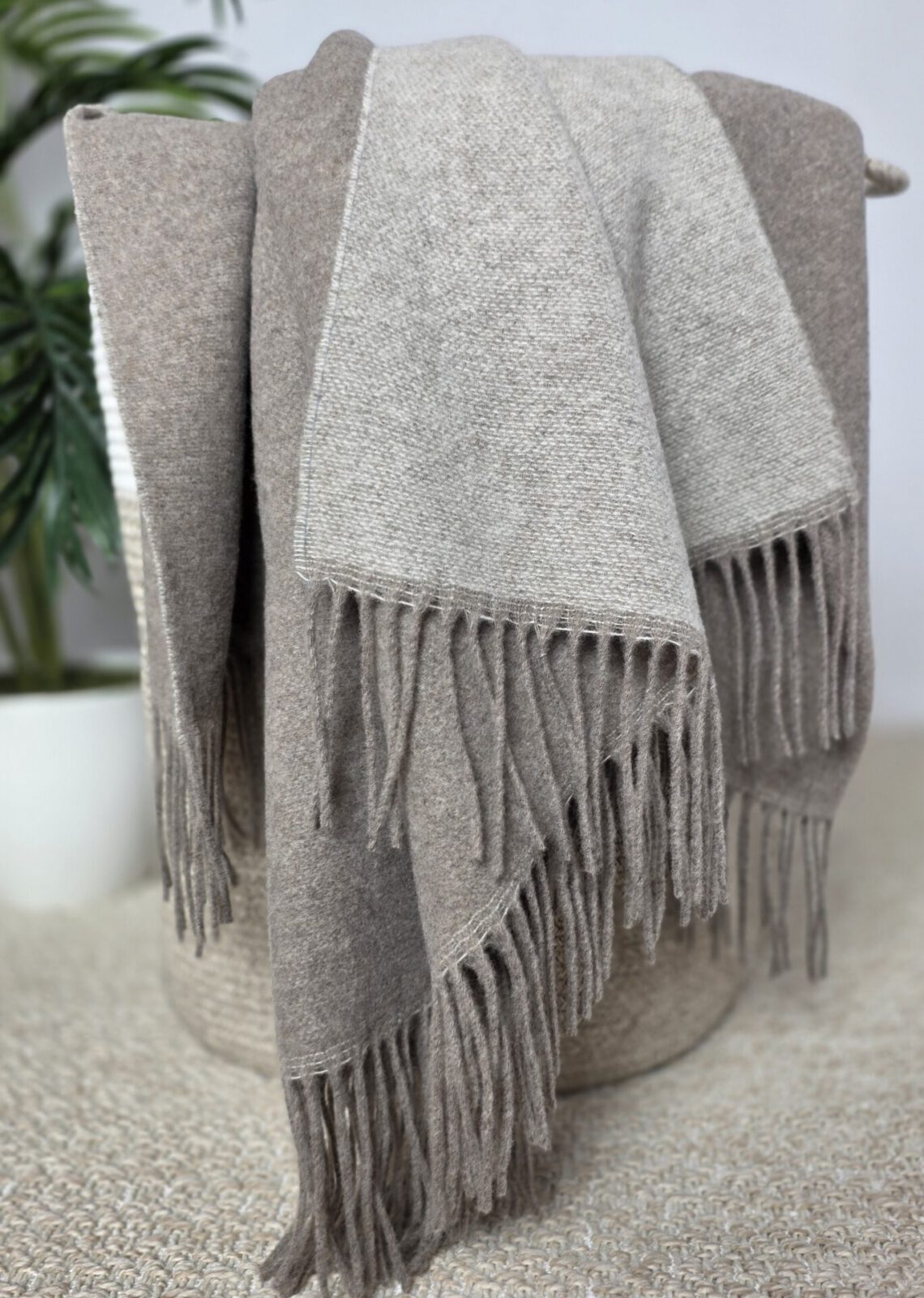 Wolldecken und Wollplaids