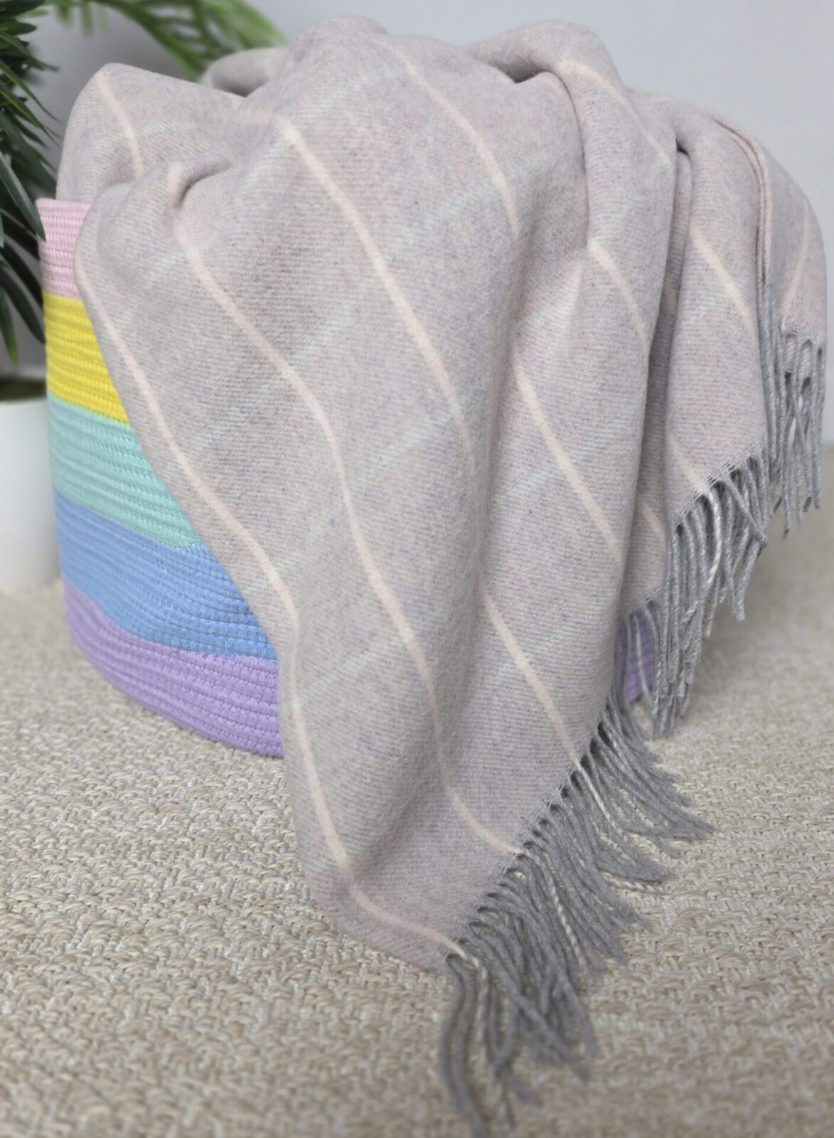 Wolldecken und Wollplaids