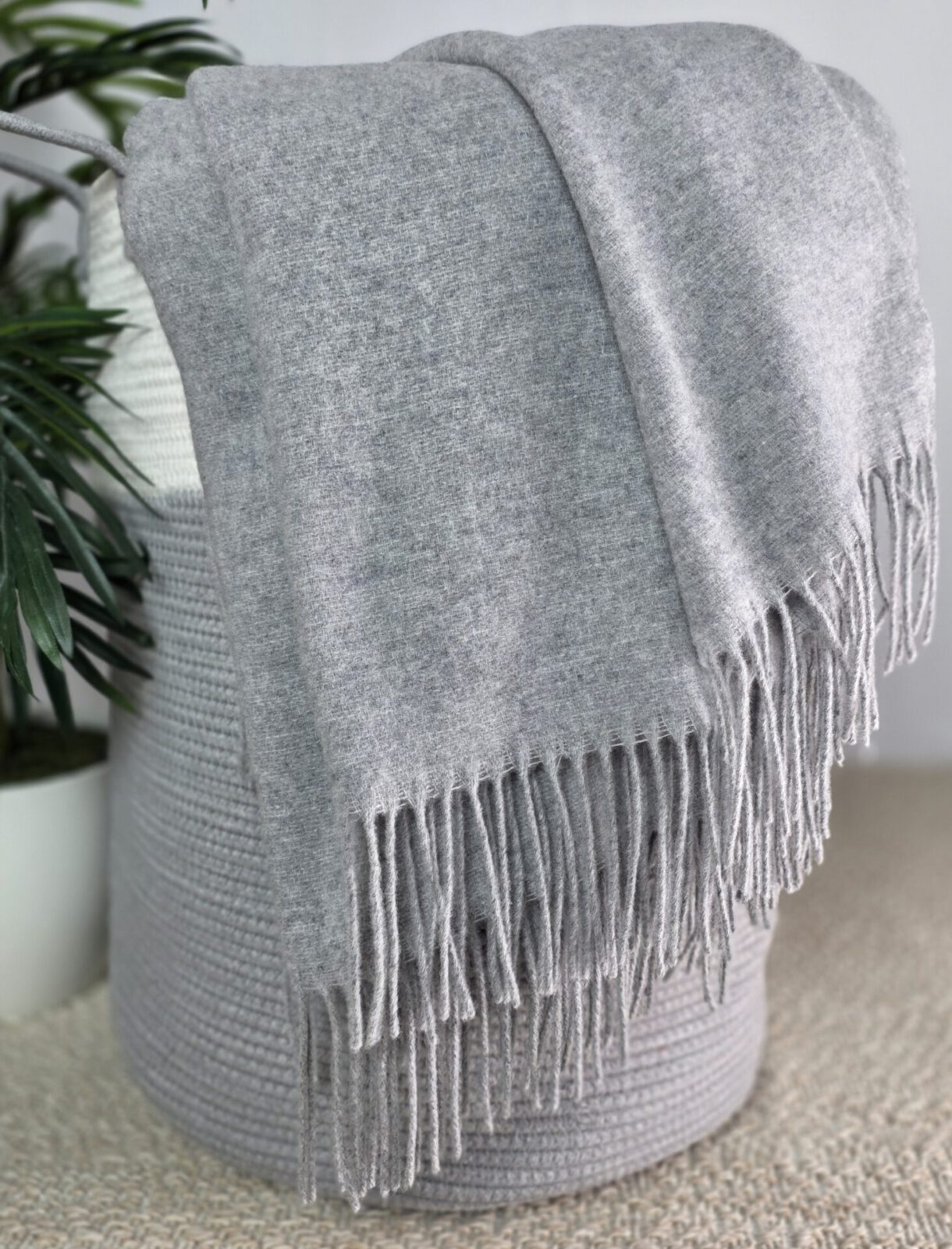 Wolldecken und Wollplaids