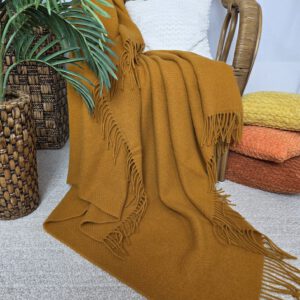 Alternative view of Wollplaid & Wolldecke "Tirol MU" senf