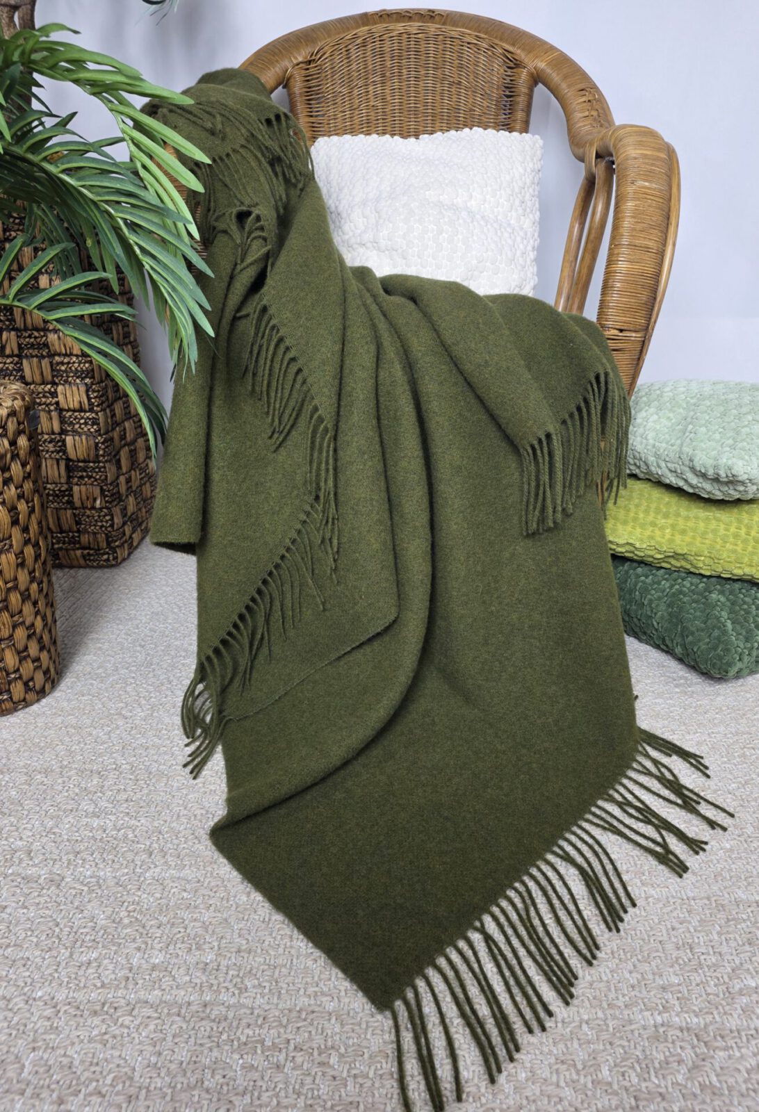Wolldecken und Wollplaids