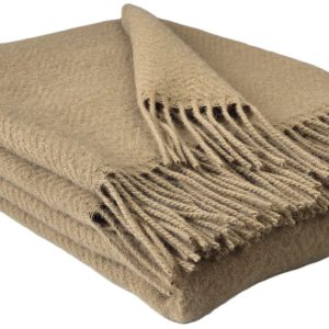 Wollplaid & Wolldecke "Tirol MU" beige