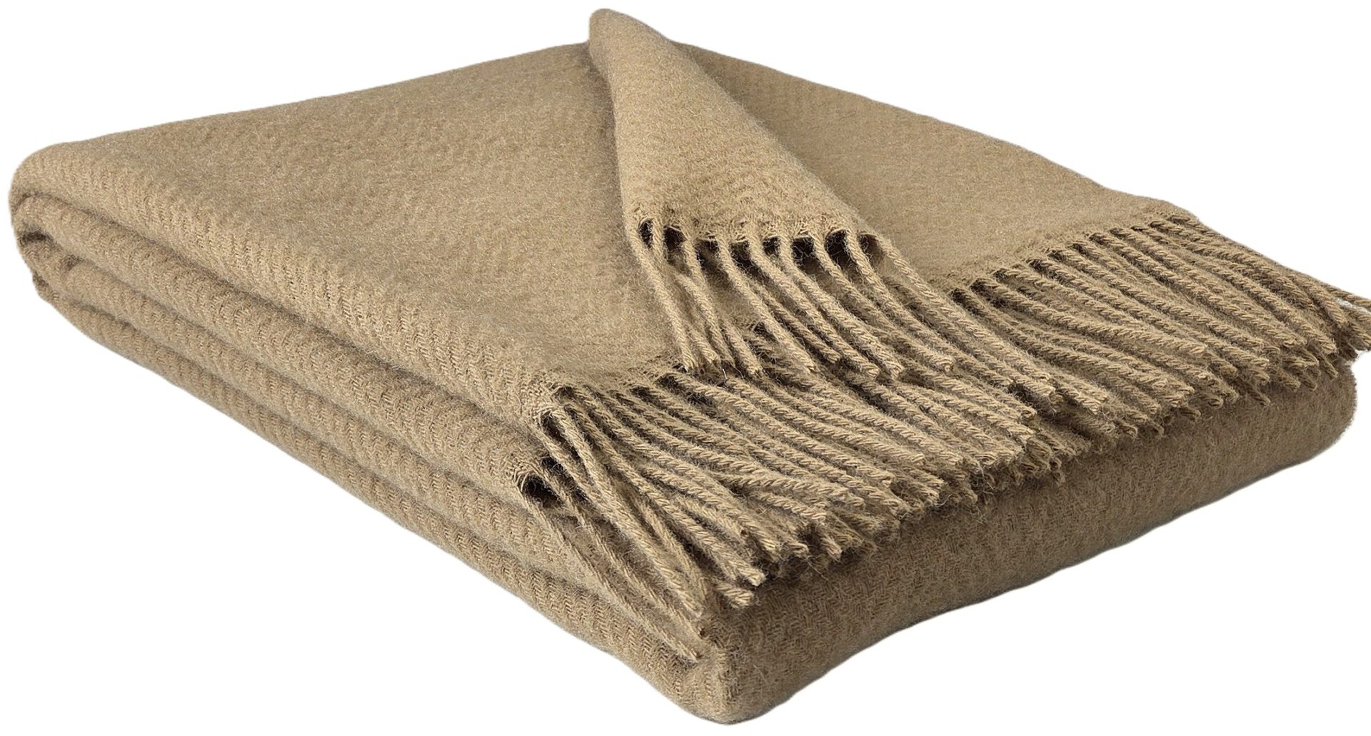 Wollplaid & Wolldecke "Tirol MU" beige