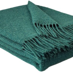 Wollplaid & Wolldecke "Tirol MU" grün