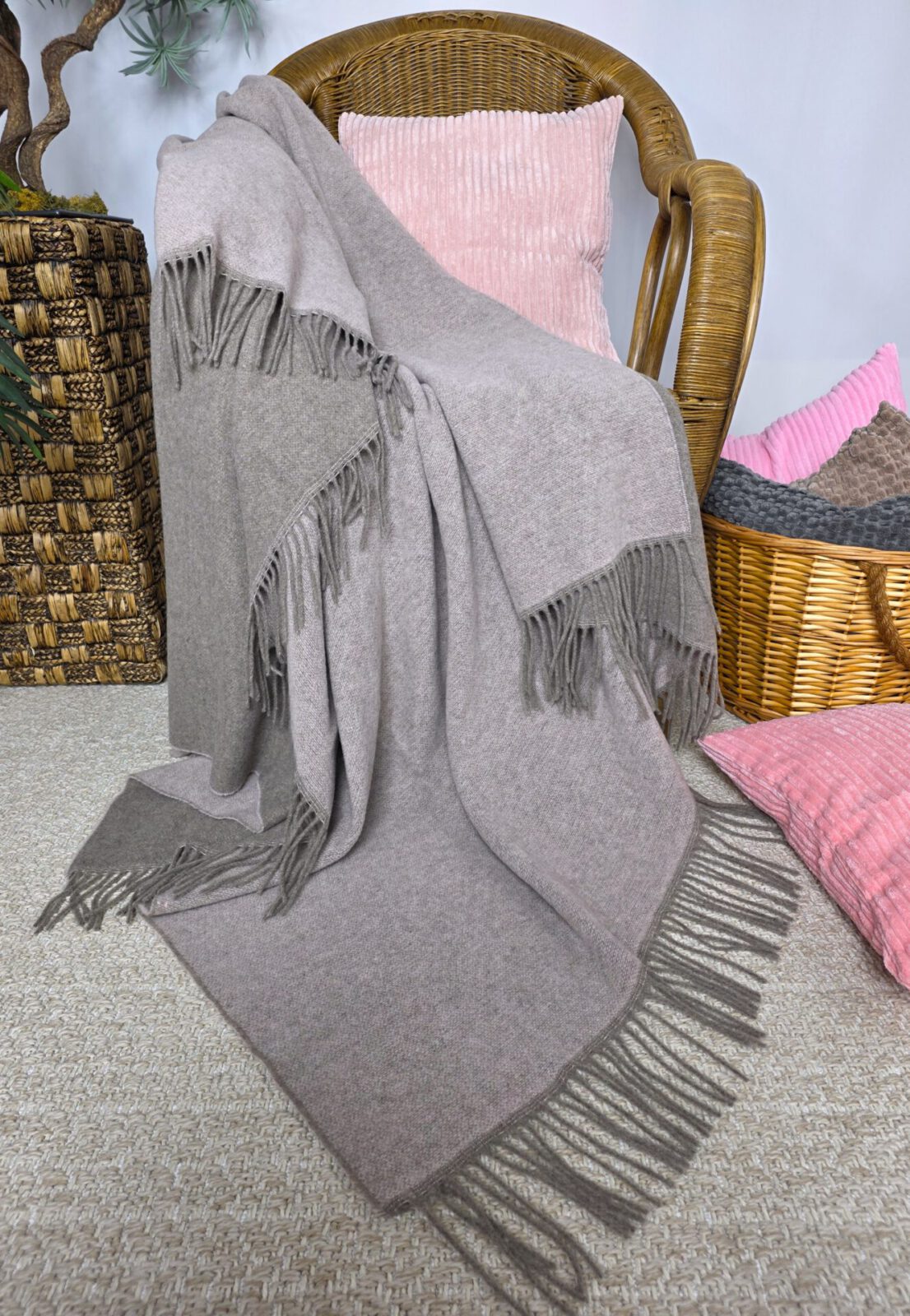 Wolldecken und Wollplaids