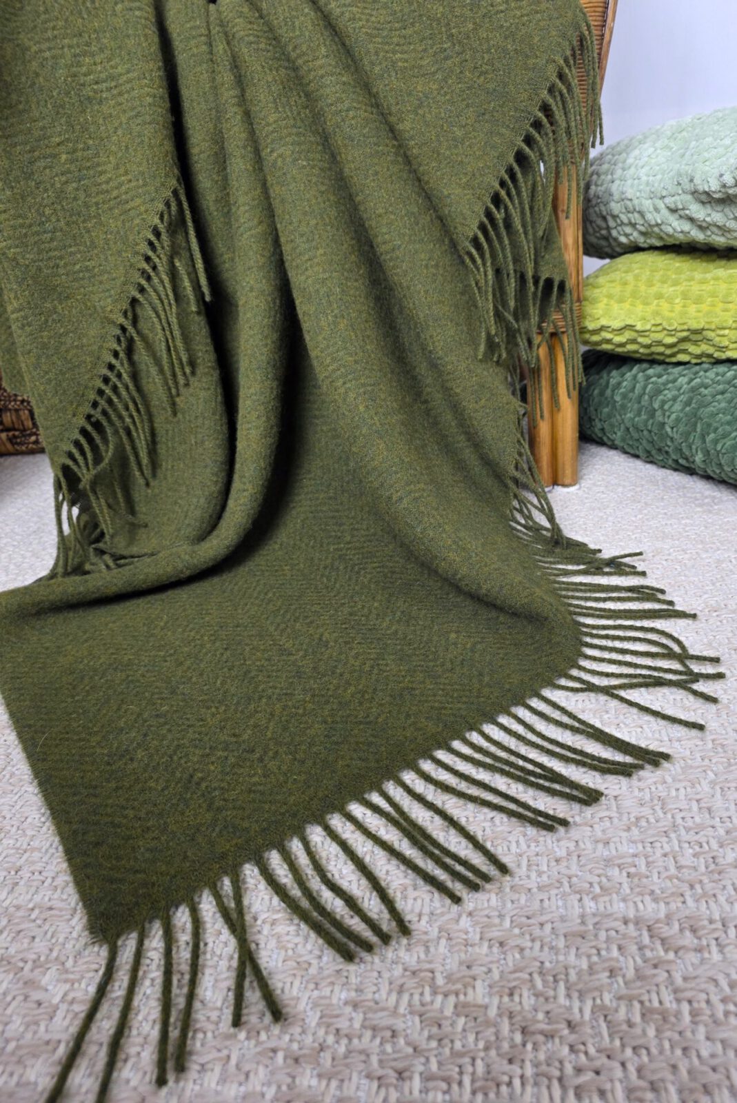 Wolldecken und Wollplaids