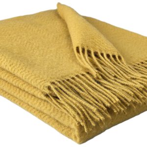 Wollplaid & Wolldecke "Tirol MU" gelb/ocker