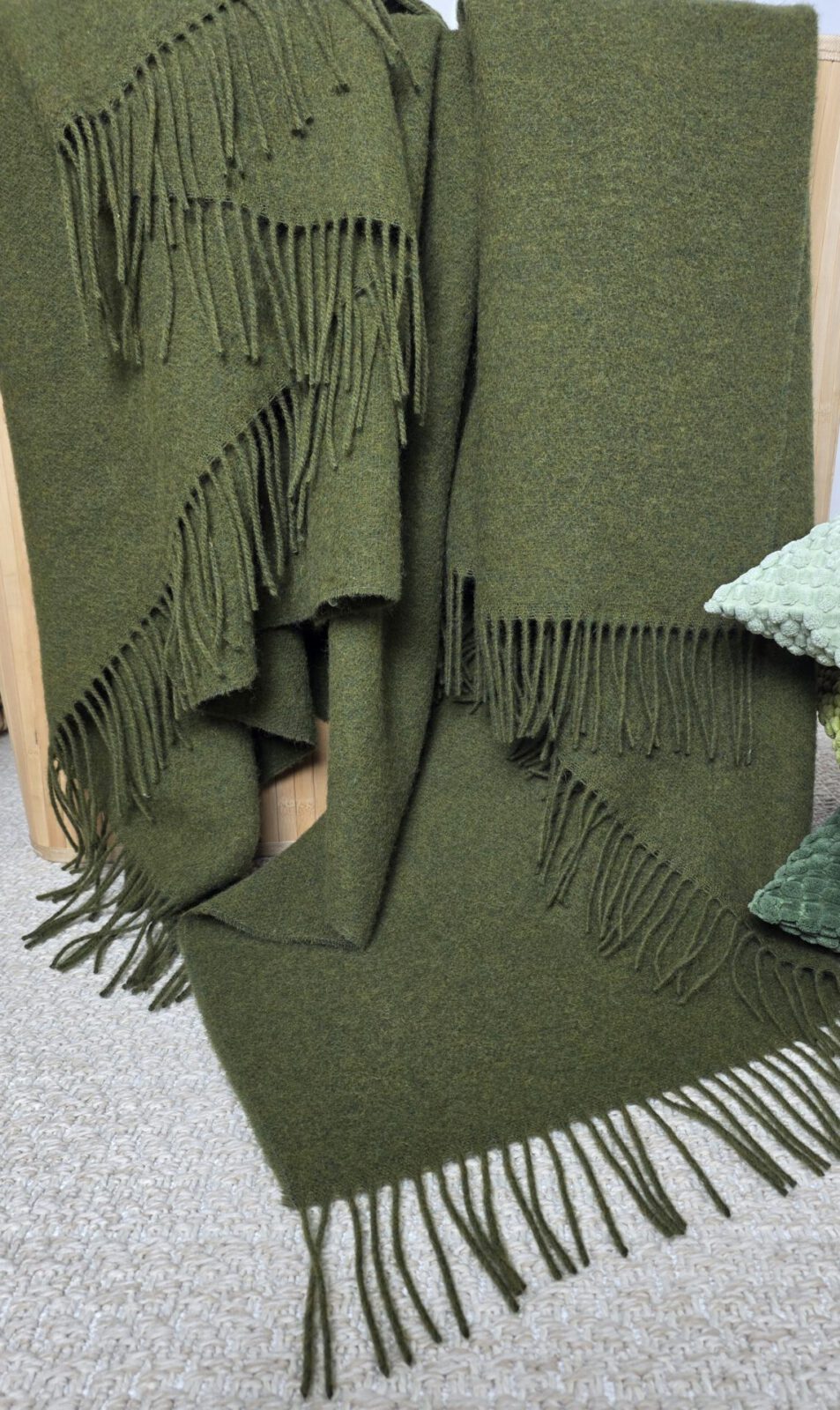 Wolldecken und Wollplaids