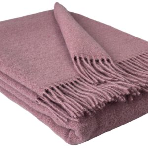 Wollplaid & Wolldecke "Tirol U" altrosa