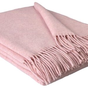 Wolldecke & Wollplaid, 90 % Merinowolle,10% Kaschmir "Faro U" rosa