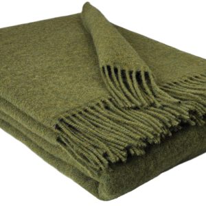 Wollplaid & Wolldecke "Tirol U" olive