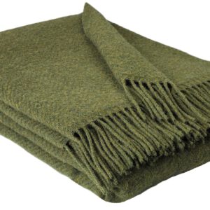 Wollplaid & Wolldecke "Tirol MU" olive