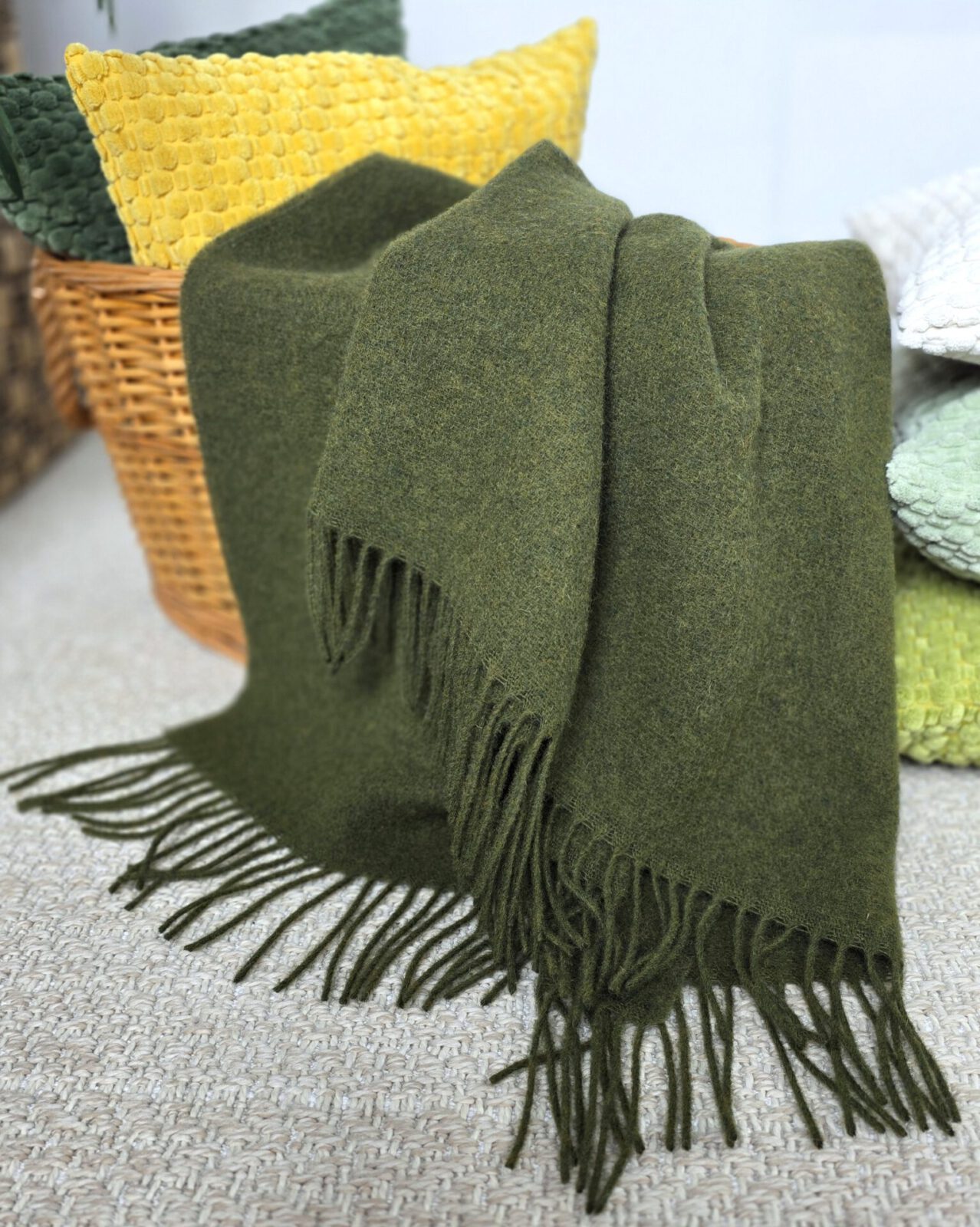 Wolldecken und Wollplaids