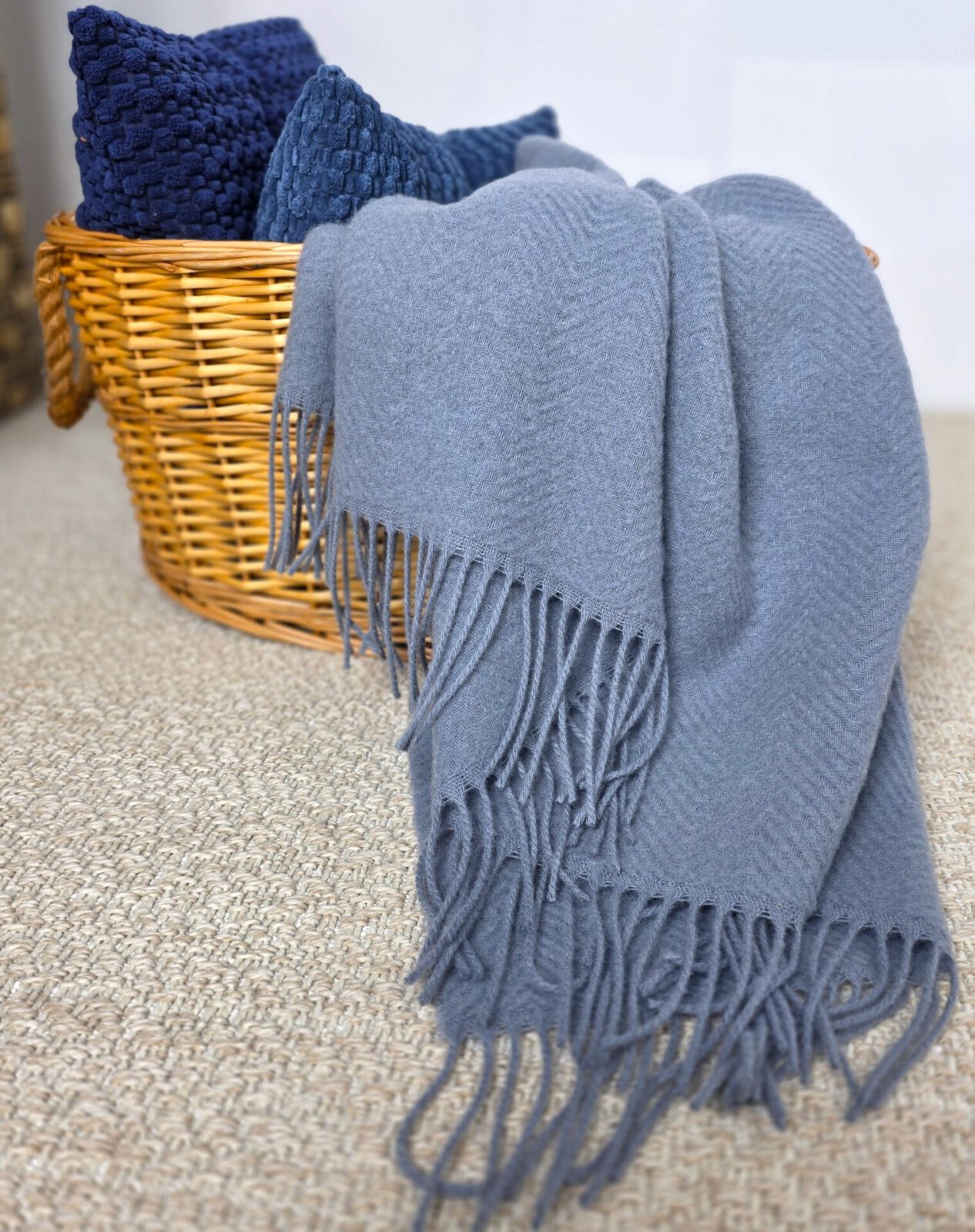 Wolldecken und Wollplaids