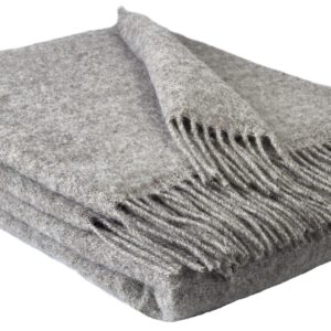 Wollplaid & Wolldecke "Tirol U" taupe