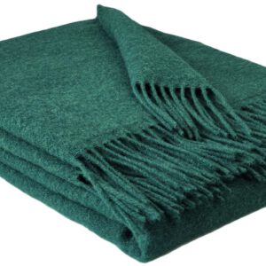 Wollplaid & Wolldecke "Tirol U" grün