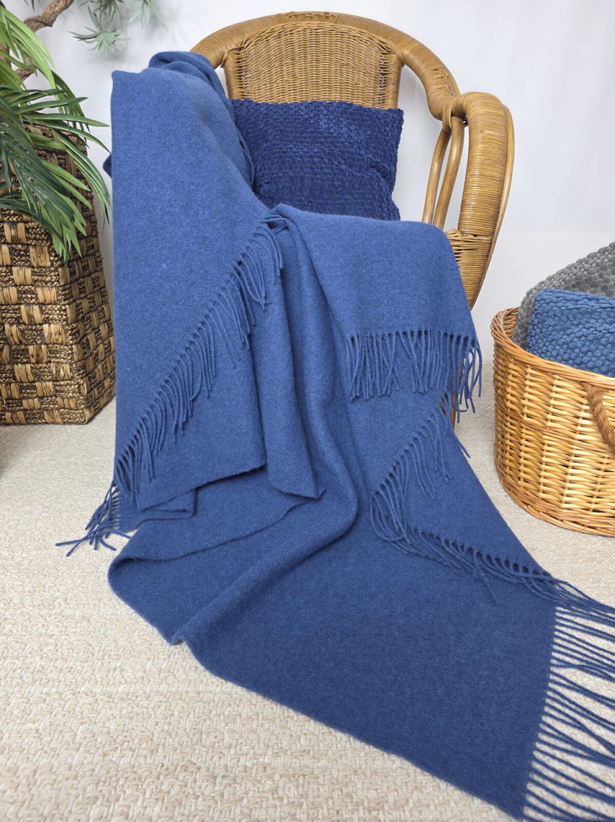 Wolldecken und Wollplaids