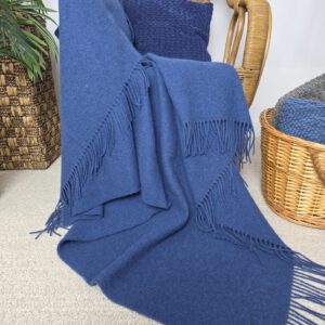 Alternative view of Wollplaid & Wolldecke "Tirol U" blau