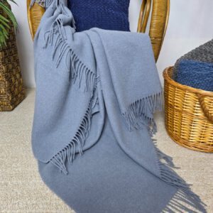 Alternative view of Wollplaid & Wolldecke "Tirol U" hellblau