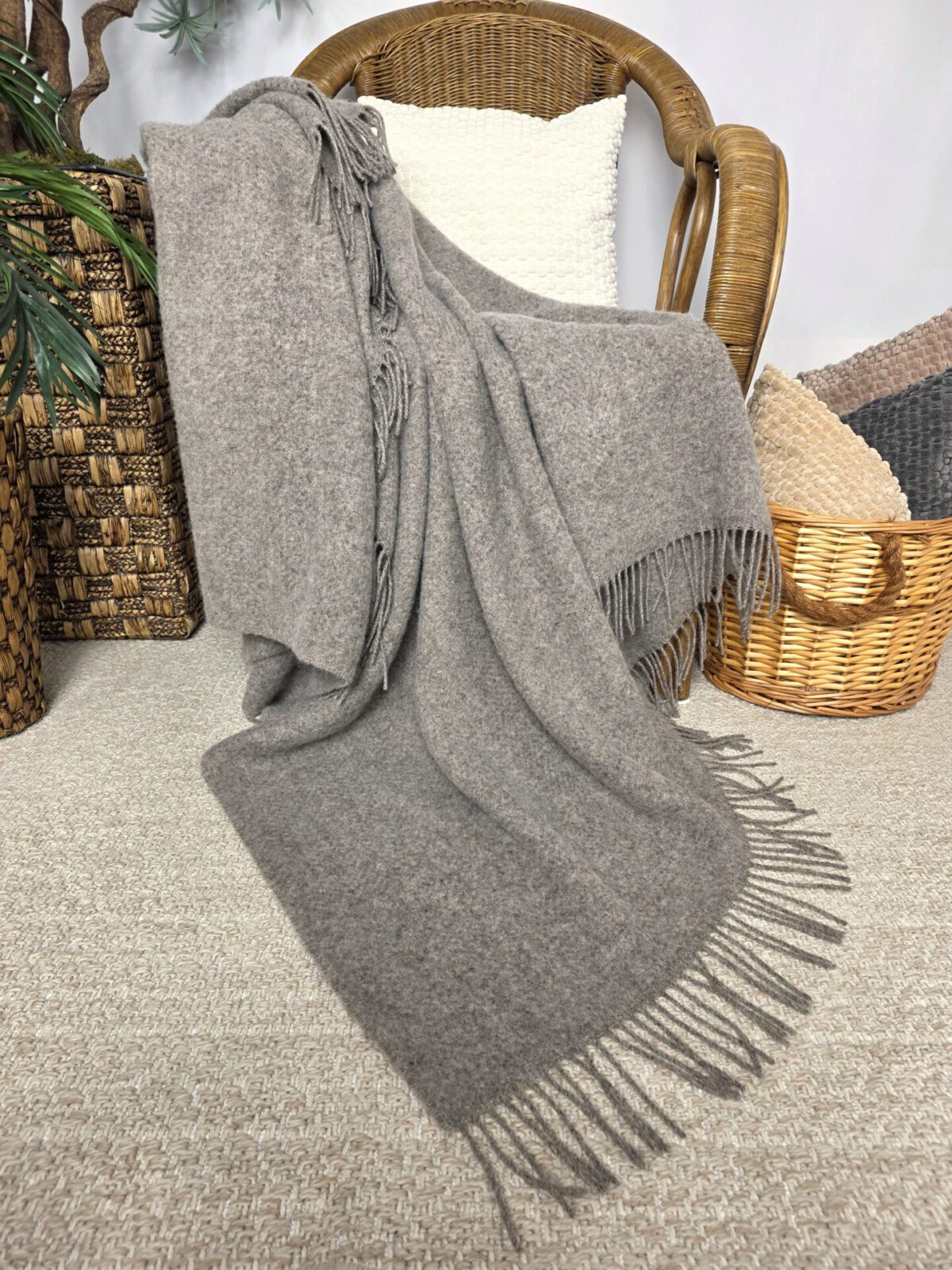 Wolldecken und Wollplaids