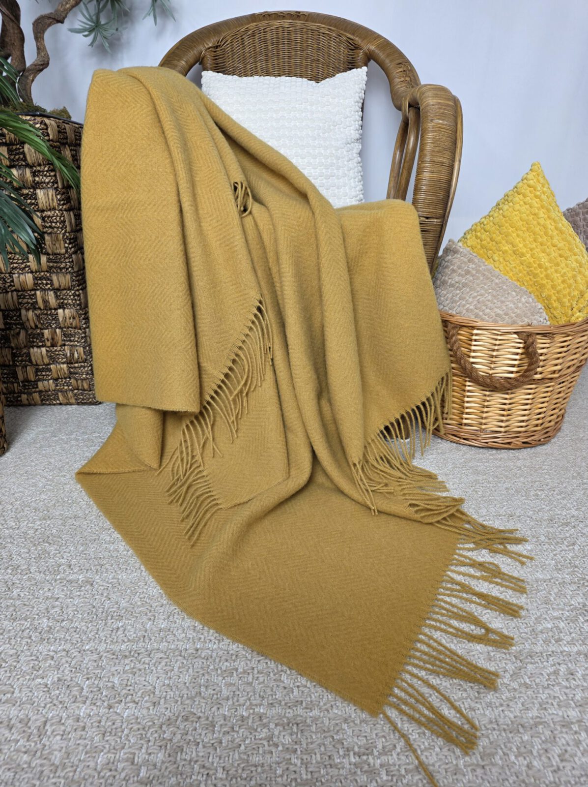 Wolldecken und Wollplaids