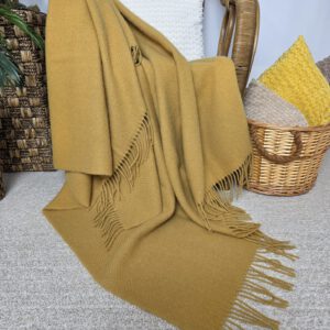 Alternative view of Wollplaid & Wolldecke "Tirol MU" gelb/ocker