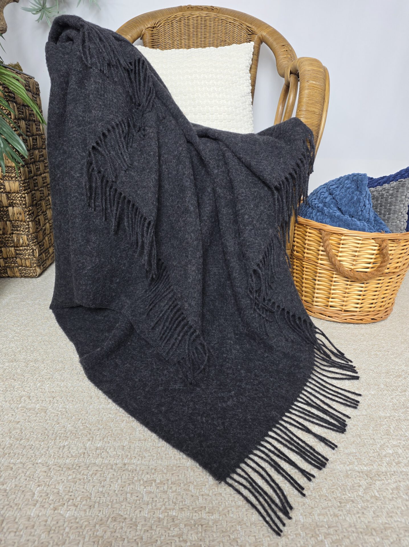 Wollplaid & Wolldecke "Tirol MU" anthrazit – Bild 2