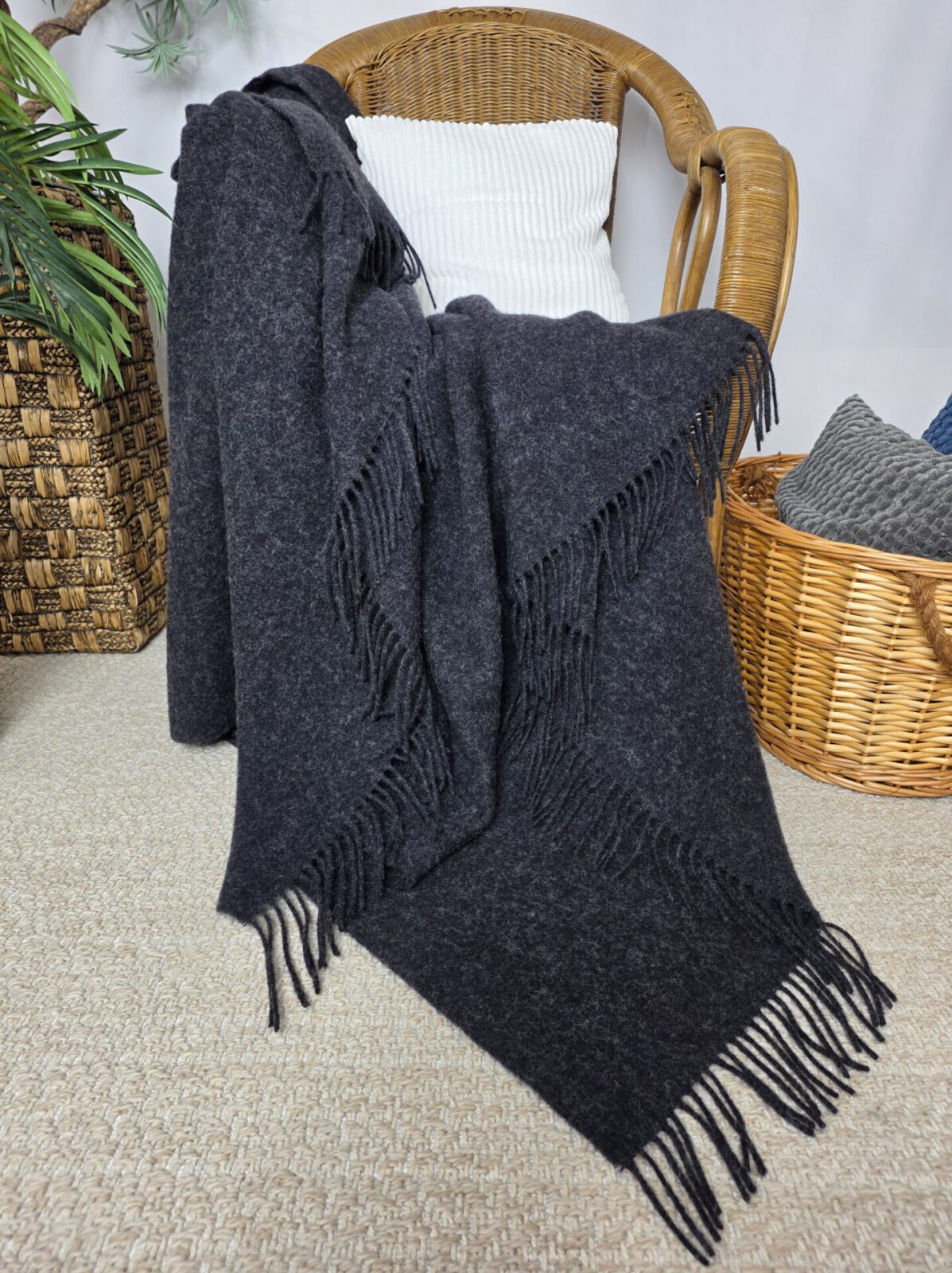 Wolldecken und Wollplaids