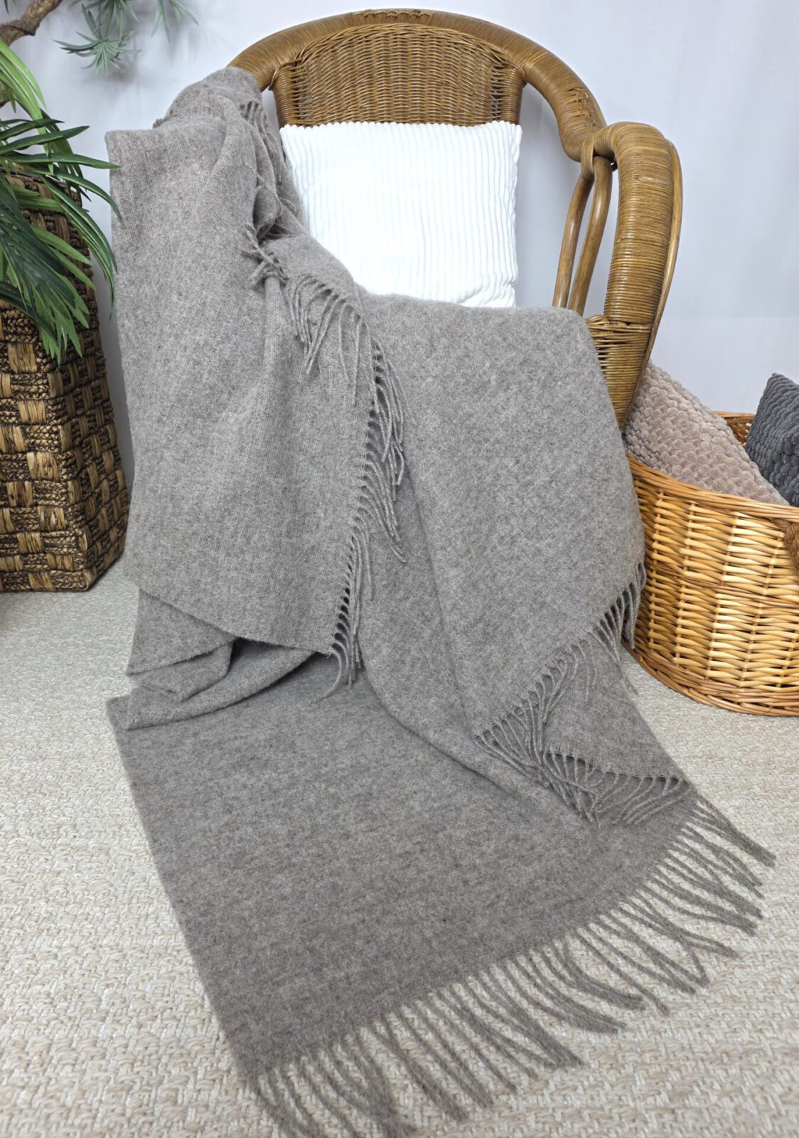 Wolldecken und Wollplaids
