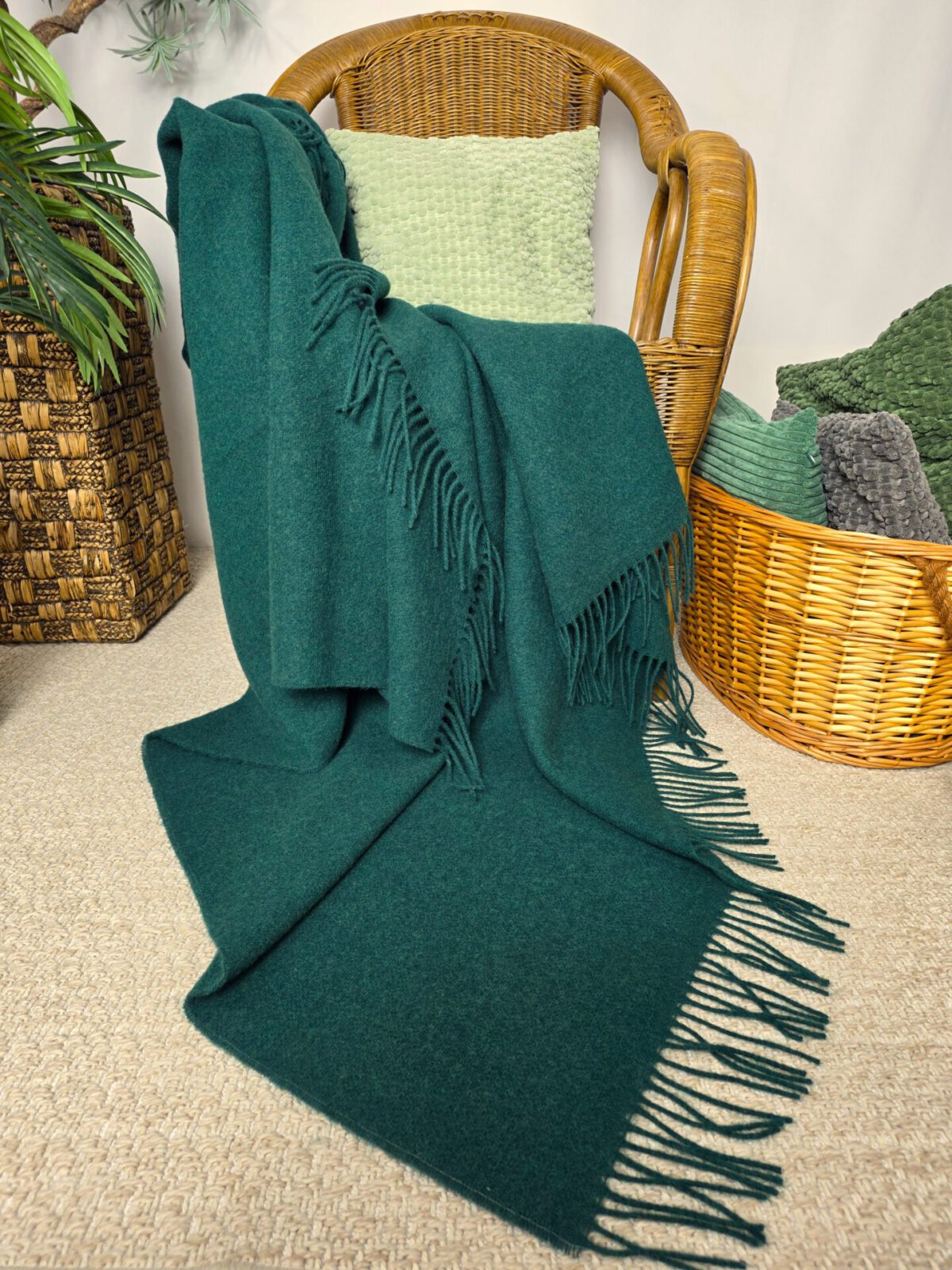 Wolldecken und Wollplaids