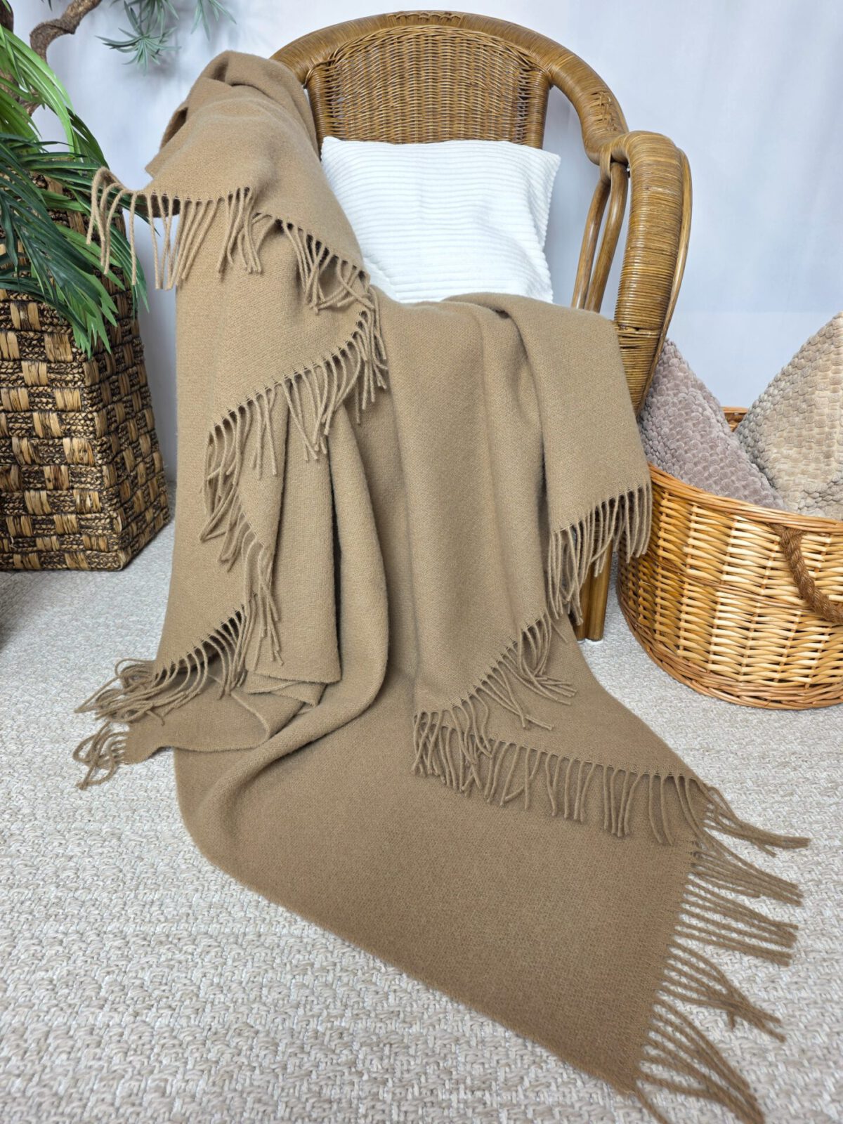 Wolldecken und Wollplaids